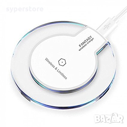 Зарядно за телефон безжично SS001021 Wireless Charger Безжично зарядно с micro USB индукционен прием, снимка 1