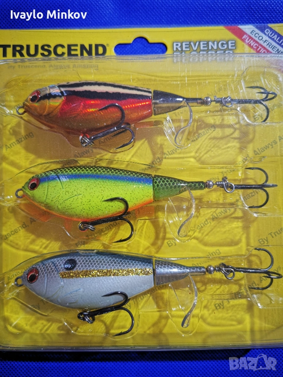 11см. 23гр. 3бр. Воблер Плопър Plopper Truscend, снимка 1
