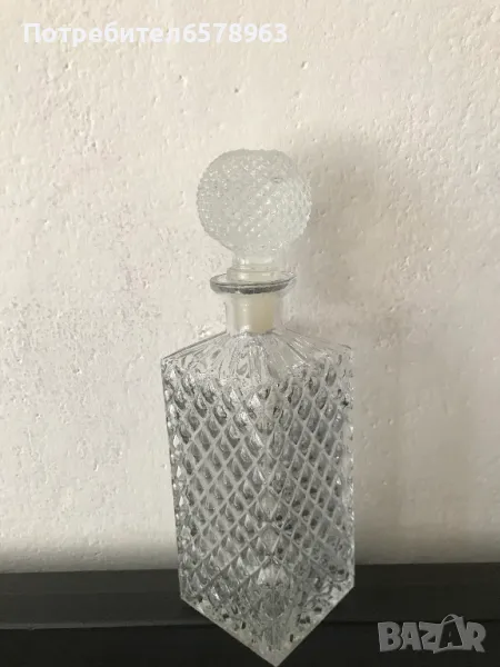 Стъклена бутилка за алкохол ( графа ), снимка 1