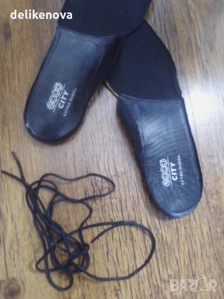 Ecco. Original. Size 42 Кожени стелки+връзки, снимка 1