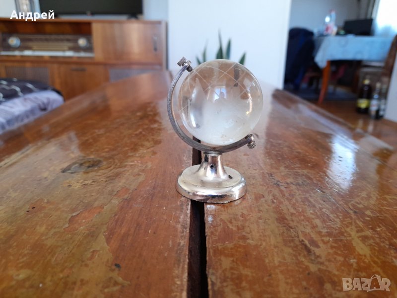 Стар стъклен глобус,сувенир #2, снимка 1