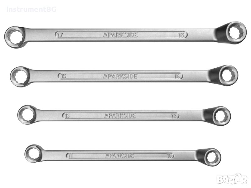 Комплект двустранни звездогаечни ключове PARKSIDE® 10-17 / 4 части, снимка 1