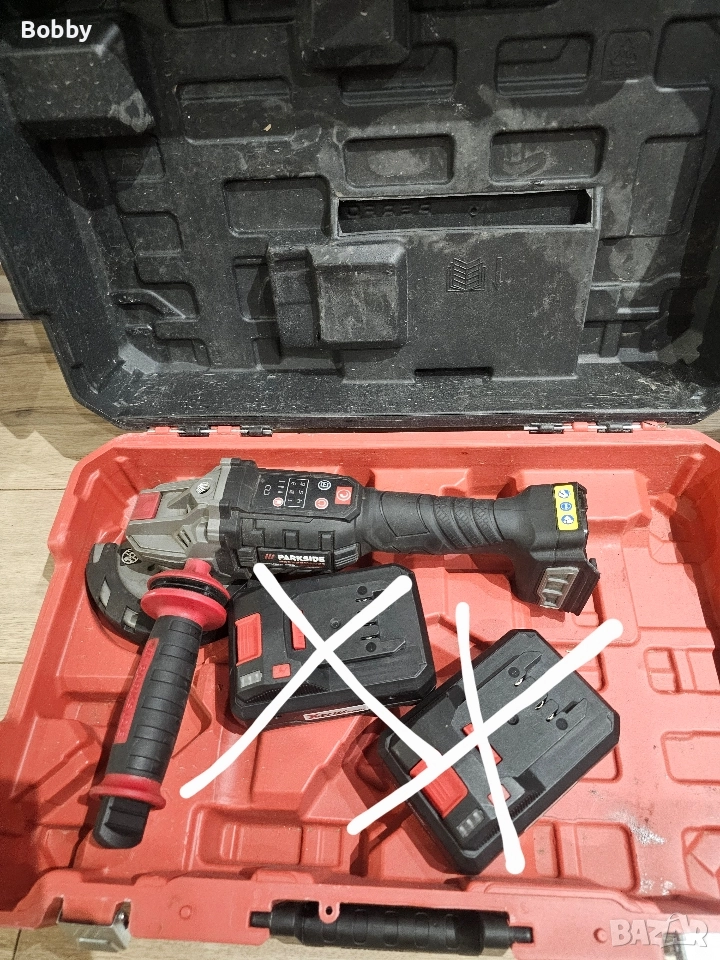 Акумулаторен Безчетков Ъглошлайф Parkside Performance PWSAP 20Li F6, снимка 1