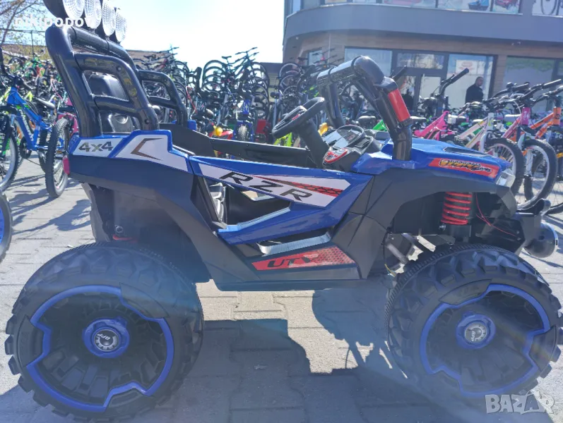 SAFARI двуместен акумулаторен джип JAKARTA 4x4 син, снимка 1