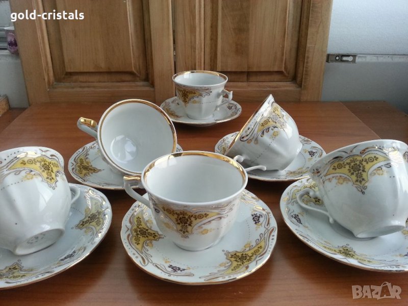 Стар български порцелан чаши за чай кафе, снимка 1