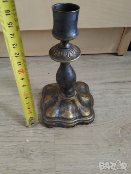 стар месингов свещник, снимка 1