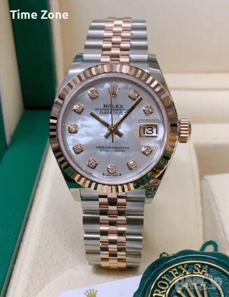 Rolex Datejust 36mm Two-Tone Rose Gold MOP Dial Automatic Дамски Различни Варианти, снимка 1