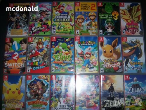 игри за конзола Nintendo Switch Покемон Марио Зелда, снимка 1