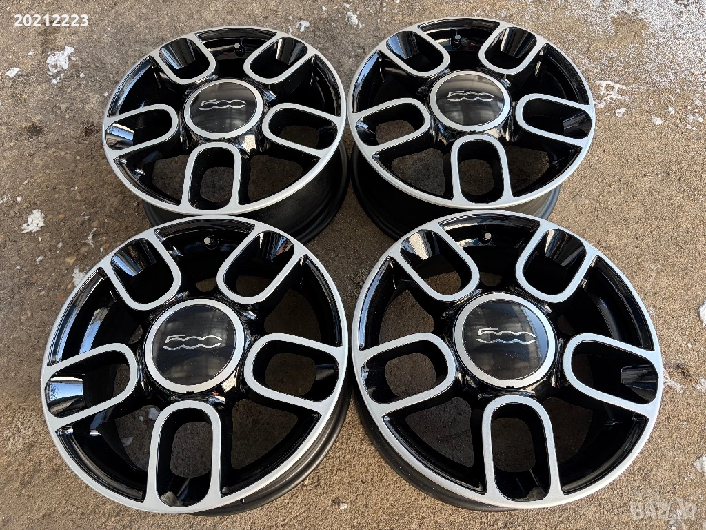 4 броя алуминиеви джанти за Fiat 500 15, снимка 1