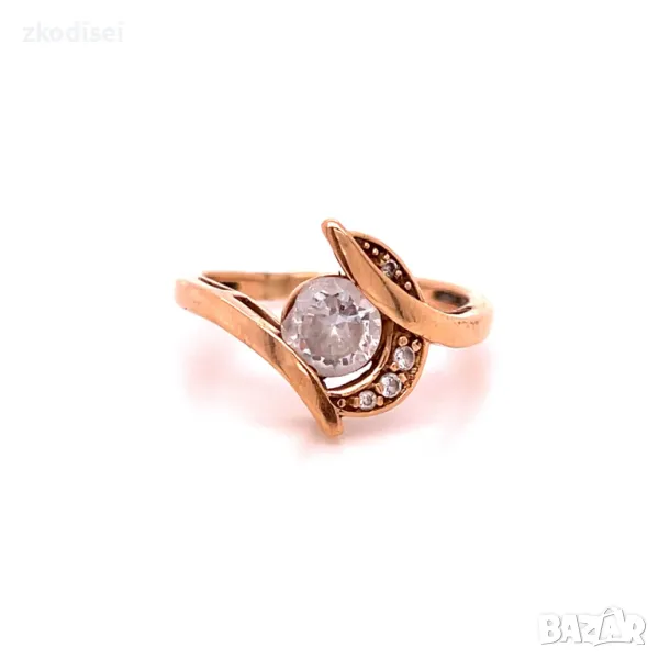 Златен дамски пръстен 3,88гр. 14кр.проба:585 размер:55 модел:28414-2, снимка 1