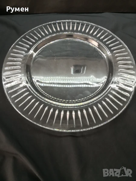Голям кристален поднос , снимка 1