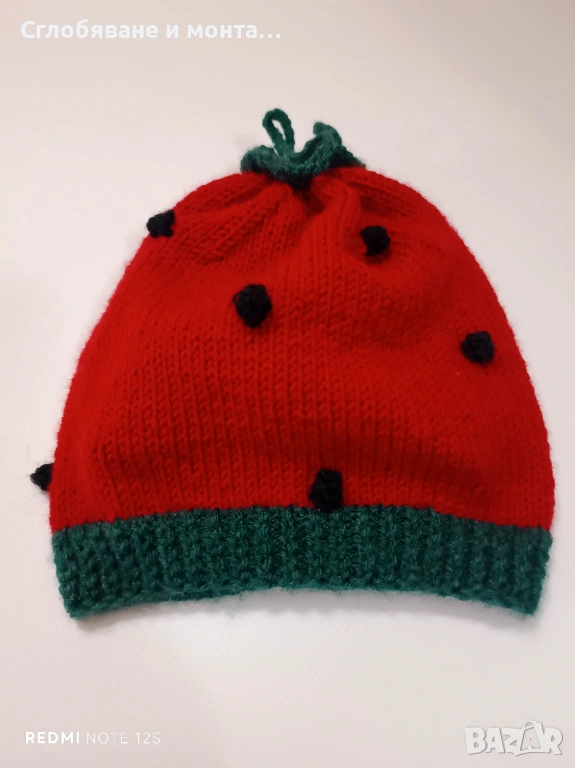 Ръчно плетена детска шапка, снимка 1