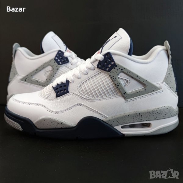 Nike Air Jordan 4 Midnight Navy Нови Оригинални Обувки Кецове Маратонки Размер 42 Номер 26.5см , снимка 1