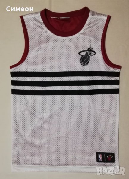 Adidas NBA Miami Heat оригинален двулицев потник ръст до 152см Адидас, снимка 1