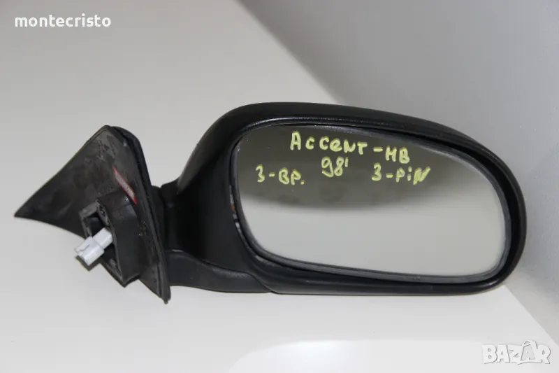 Дясно електрическо огледало Hyundai Accent хечбек (1997-1999г.) Хюндай Акцент 3 пина / 8760622401CA, снимка 1