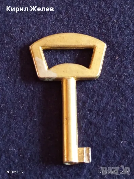 Стар ключ от соца за шкаф, ракла за КОЛЕКЦИЯ ДЕКОРАЦИЯ БИТОВ КЪТ 42237, снимка 1