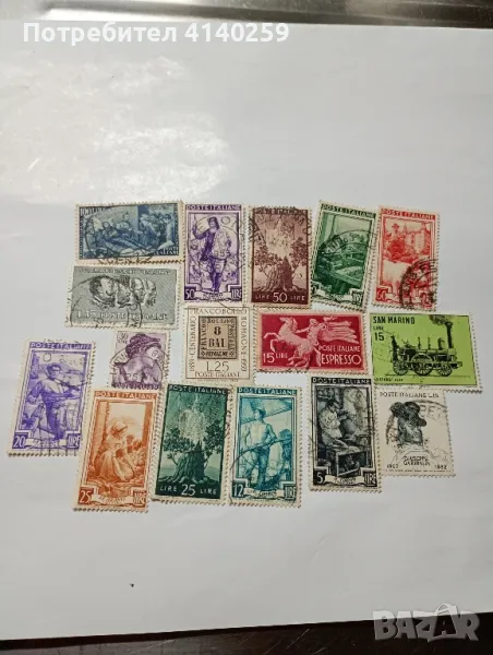 Италия марки стари , снимка 1