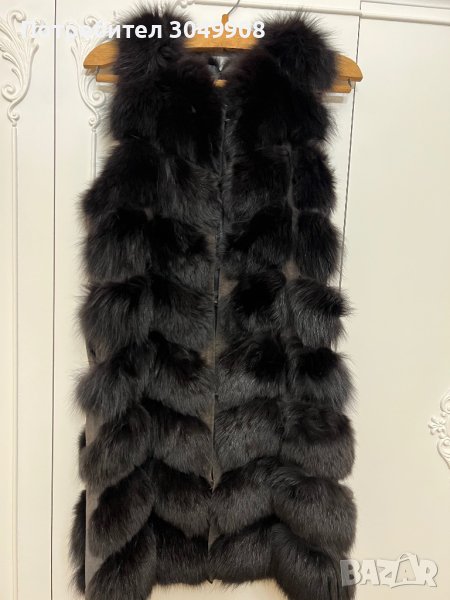 Дълъг елек от естествен косъм лисица, снимка 1