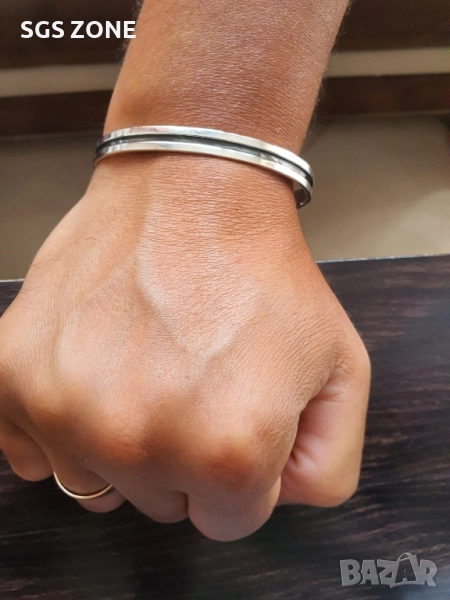 МАСИВНА СРЕБЪРНА ГРИВНА ОТ ТАЙЛАНД ЗА МЪЖЕ И ЖЕНИ, снимка 1