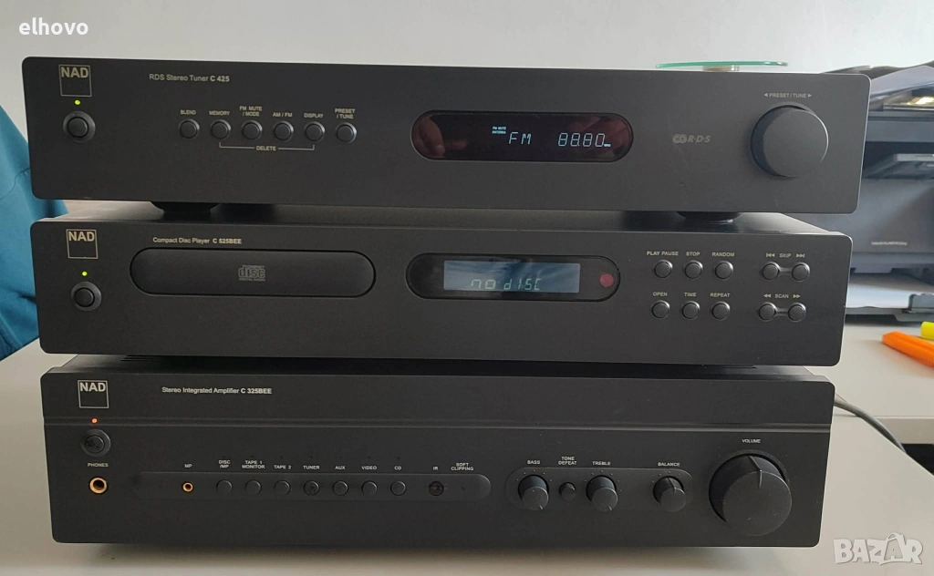 Стерео усилвател, тунер и CD player NAD, снимка 1
