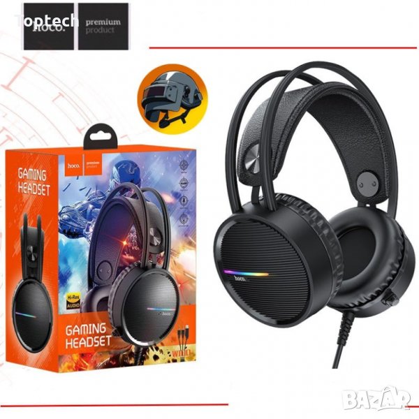 Гейминг слушалки Hoco Headphones “W100 Touring” gaming headset, снимка 1