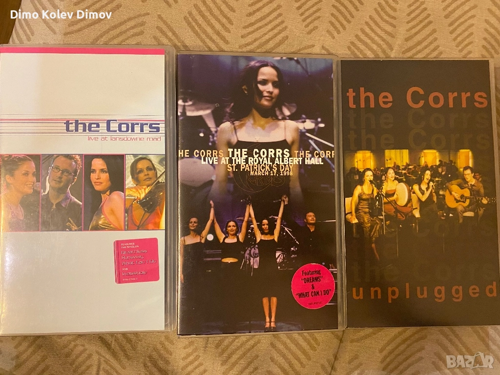 The Corrs VHS Видео Касети Оригинали, Колекция, снимка 1