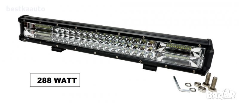 7D ЛЕД БАР LED BAR 52 см. 288W бяла светлина IP67 Offroad ATV SUV, снимка 1