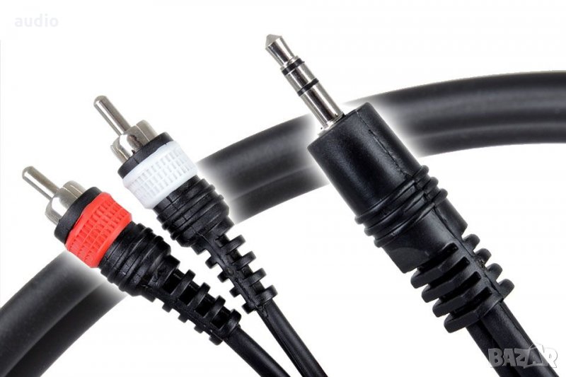 Кабел 2RCA - 3.5 mm 3.м LEXIS, снимка 1