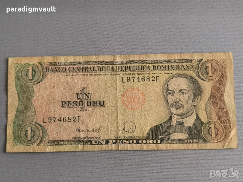 Банкнота - Доминикана - 1 песо | 1988г., снимка 1