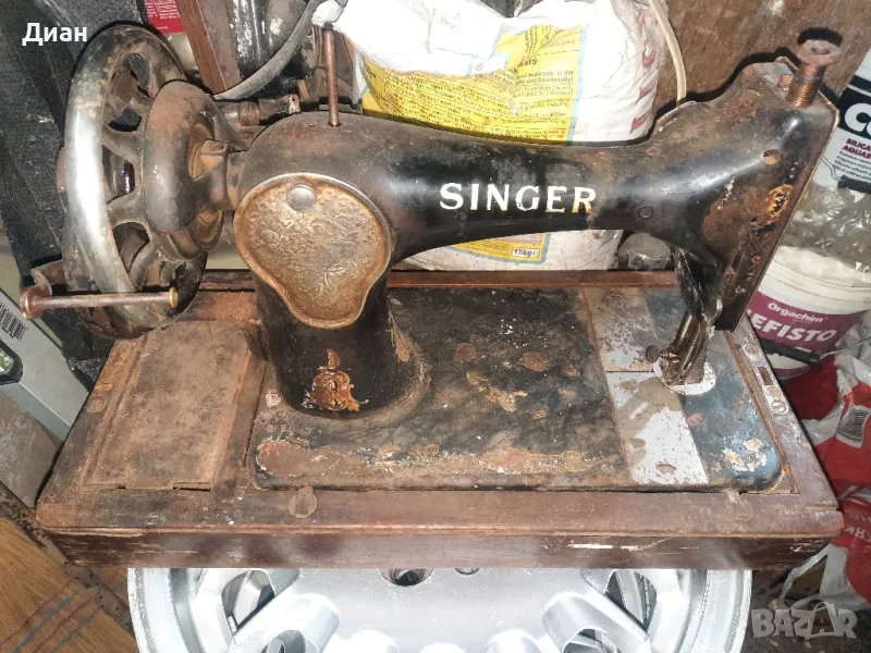 Стара шевна машина Сингер singer, снимка 1