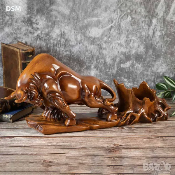 Статуетка Телец Поставка за Бутилка Бик , снимка 1