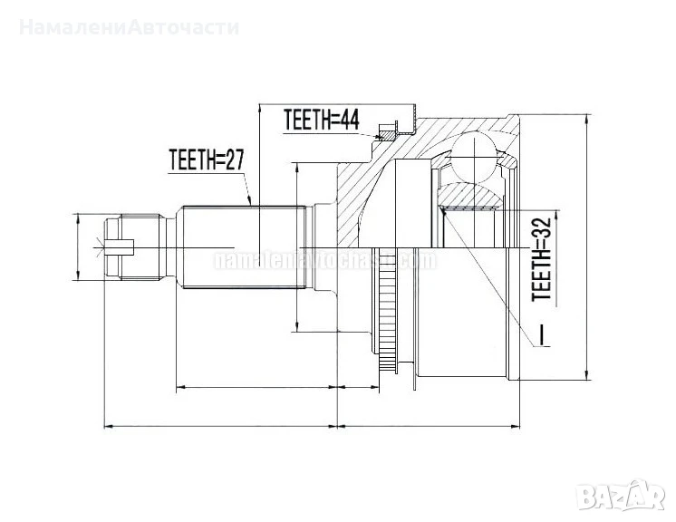 Предно външно каре 28321FE110 NPZSB012 Subaru Impreza Wrx, снимка 1