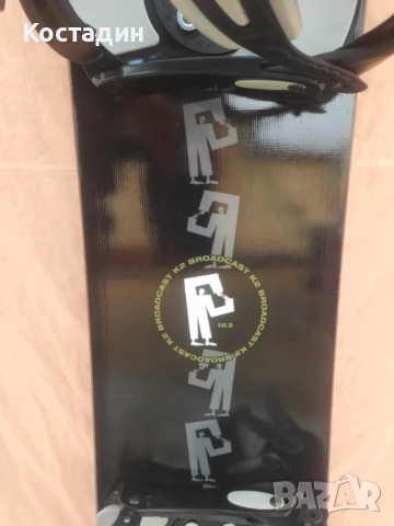 Сноуборд K2 Broadcast 153см. с автомати, снимка 4 - Зимни спортове - 52441352