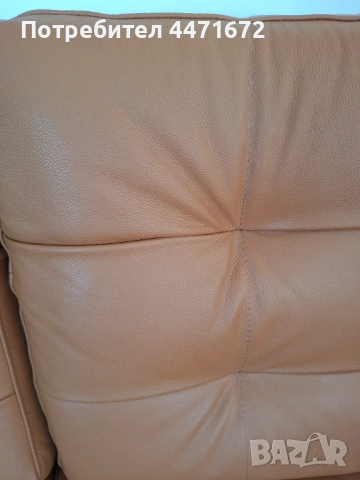 Като нов - Кожен диван IKEA LANDSKRONA, снимка 7 - Дивани и мека мебел - 52863862