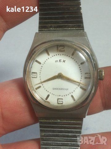 Швейцарски часовник REX. Vintage watch. Swiss made. Механичен. Мъжки часовник. , снимка 8 - Мъжки - 39850371