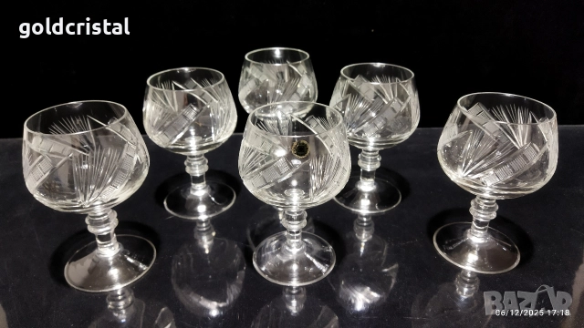 кристални чаши , снимка 2 - Антикварни и старинни предмети - 52673930