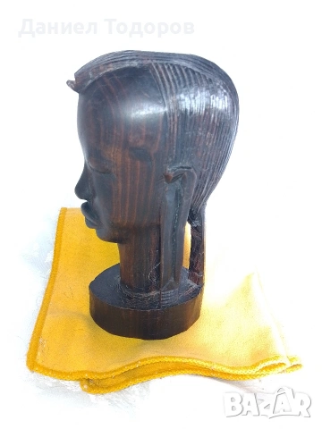 Африканска Дървена Фигура , Абанос., снимка 3 - Декорация за дома - 53246383