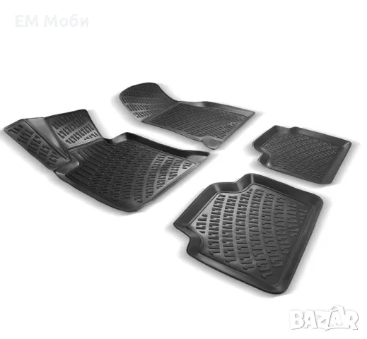 Гумени Стелки Rizline 3D тип Легени К-т 4 части за Skoda Karoq 2017+