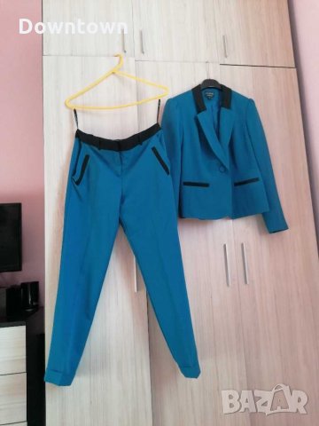 ATMOSPHERE  син дамски костюм#slim fit# комплект от панталон и сако , снимка 11 - Костюми - 29267205