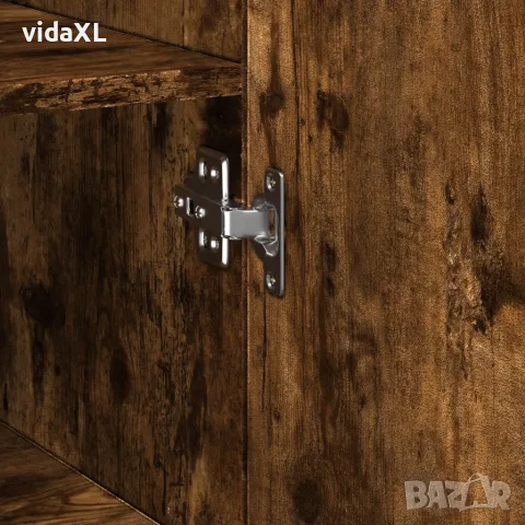 vidaXL Висок шкаф, опушен дъб, 40x42,5x185 см, инженерно дърво, снимка 6 - Бюфети - 56146871