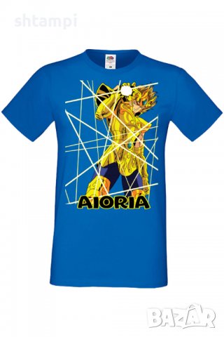 Мъжка тениска Saint Seiya Leo Aiolia 02,Анимация,игра,Празник,Повод,, снимка 5 - Тениски - 38122953