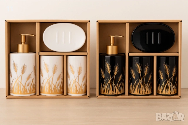 Луксозен комплект за баня от 4 части