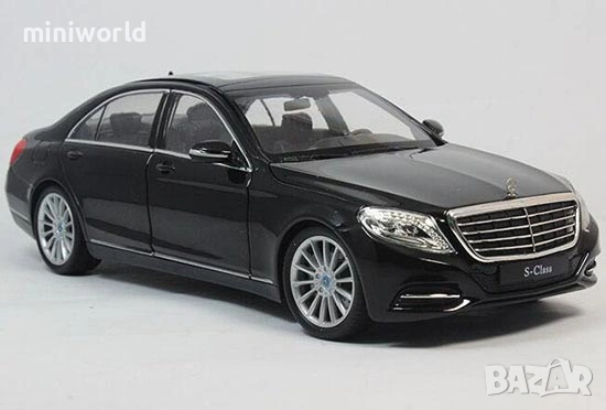 Mercedes-Benz S500 W222 S-Class - мащаб 1:24 на Welly моделът е нов в кутия, снимка 3 - Колекции - 53235879