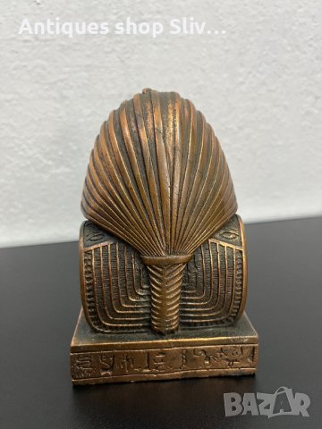 Метален бюст на Тутанкамон. №4737, снимка 6 - Колекции - 42892017