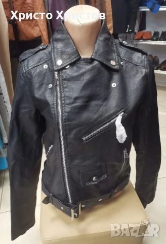 Дамско кожено яке ✔️ Размер BG 38 (S), снимка 2 - Якета - 53323211