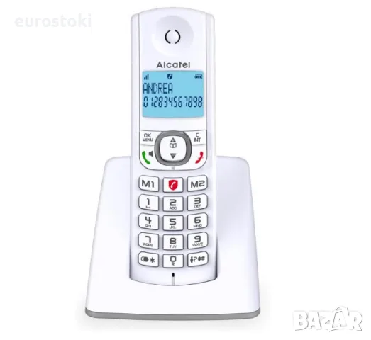 Безжичен телефон Alcatel F530, интелигентно блокиране на повикванията, високоговорител