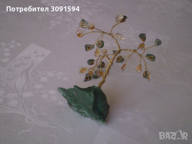 Декоративно дърво от полускъпоценни камъни Ахат, снимка 9 - Антикварни и старинни предмети - 38563703