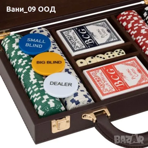 Луксозен комплект за покер в куфарче, снимка 4 - Други игри - 50226382