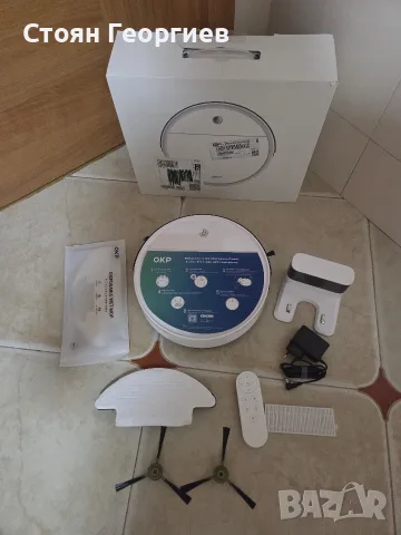 Робот прахосмукачка, OKP K5 Pro, всмукателна мощност 5000Pa, WiFi/контрол от приложение, безжична,
