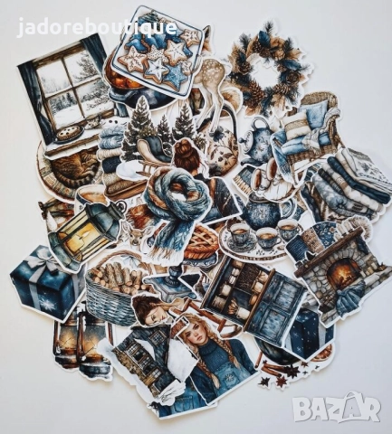 Стикери за скрапбук Зимни/ Коледни теми различни видове, снимка 4 - Други - 47651800